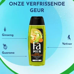 Clearance FA Men Xtreme Sport Energy Boost 3-in-1 Douchegel 250 ML