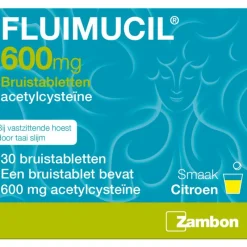 Hot Fluimucil Bruistablet 600mg 30stuks