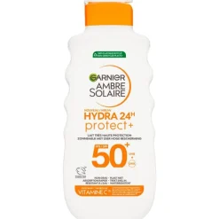 Outlet Garnier Ambre Solaire Hydra 24H Protect Lotion Zonnebrandcrème SPF 50 175ml waterresistent
