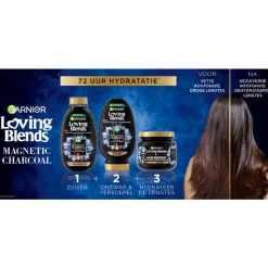 Hot Garnier Loving Blends Charcoal Haarmasker 340 ML