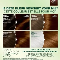 Hot Garnier Nutrisse Crème Permanente Haarverf 4.3 Goud Middenbruin