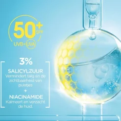 Clearance Garnier PureActive BHA + Niacinamide Daily fluid met SPF 50 40ML