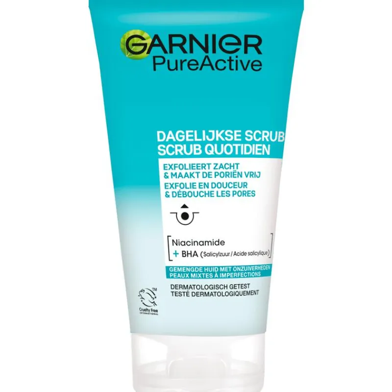 Outlet Garnier PureActive Dagelijkse Scrub - 150 ml