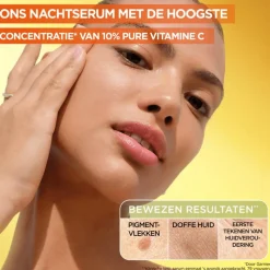 Outlet Garnier Skinactive 10% Pure Vit C Anti-Pigment Nachtserum + Hyaluron 30 ML