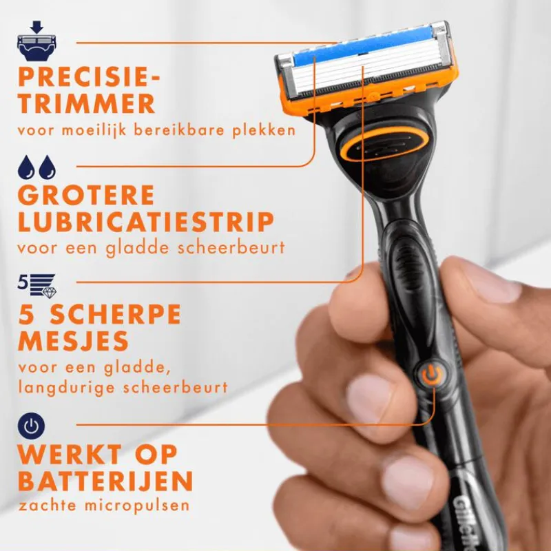 New Gillette Fusion5 Power Scheersysteem Met 1 Navulmesje