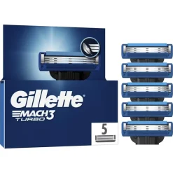 Online Gillette Mach3 Turbo Navulmesjes 5 Stuks