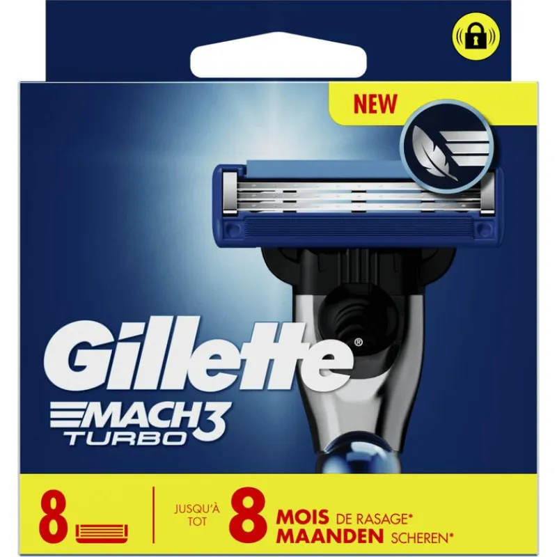 Sale Gillette Mach3 Turbo Scheermesjes 8 stuks