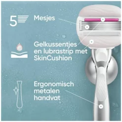 Gillette Venus Comfortglide Sugarberry Scheersysteem 5 Blades + 1 mesje