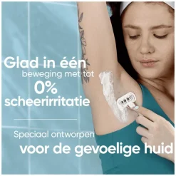 New Gillette Venus Deluxe Smooth Sensitive Rose Gold Scheersysteem 5 Blades