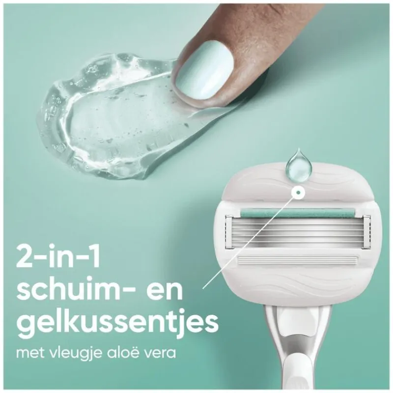 Discount Gillette Venus Pro ComfortGlide Sensitive Scheersysteem 5 Blades + 1 Navulmesjes
