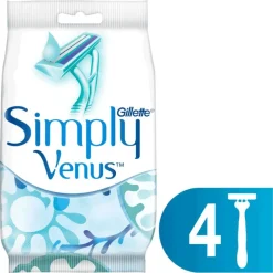 New Gillette Venus Simply 2 Wegwerpmesjes 4 Stuks