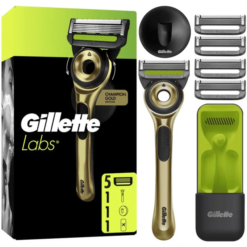 Online Gillette Labs Scheersysteem Champion Gold met 5 Navulmesjes