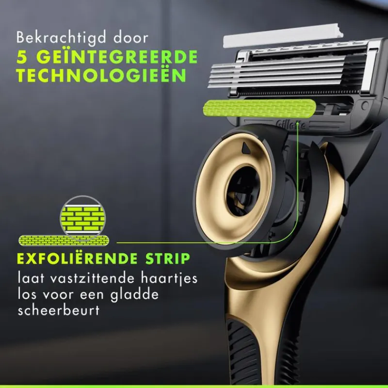 Online Gillette Labs Scheersysteem Champion Gold met 5 Navulmesjes
