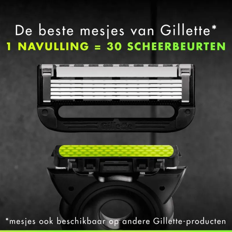 Online Gillette Labs Scheersysteem Champion Gold met 5 Navulmesjes