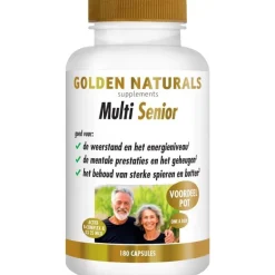 Sale Golden Naturals Multi Senior Capsules 180 stuks