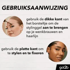 Discount Got2b Glued 4 Brows & Edges Zwart 16 ML