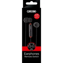 Online Grixx Headphone In-ear Mic Black