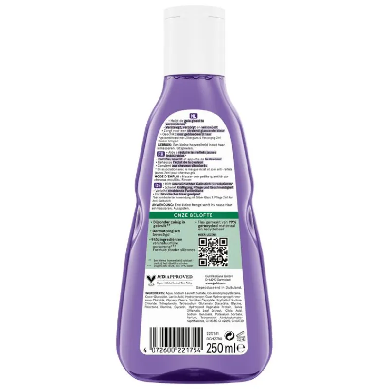 Guhl Zilverglans & Verzorging Shampoo 250 ML