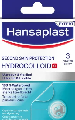 Online Hansaplast Second Skin Protection Waterproof en Transparante XL Eilandpleisters 3 stuks
