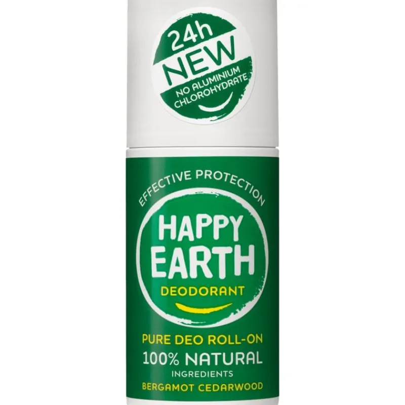 Sale Happy Earth 100% Natuurlijke Bergamot Deodorant Roller 75 ML