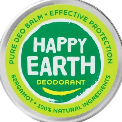 New Happy Earth 100% Natuurlijke Bergamot Deodorant Balm 45 gram