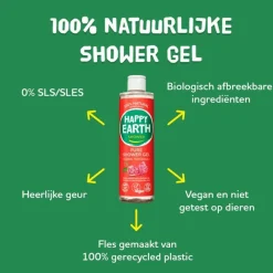 New Happy Earth 100% Natuurlijke Shower Gel Floral Patchouli