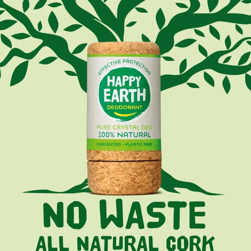 New Happy Earth 100% Natuurlijke Unscented Crystal Deodorant 90 gram