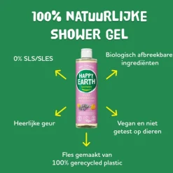 Clearance Happy Earth Lavender Ylang 100% Natuurlijke Douchegel 300 ML