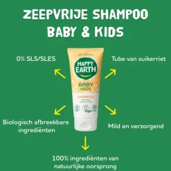 Best Happy Earth Zeepvrije Shampoo Baby & Kids 200 ml