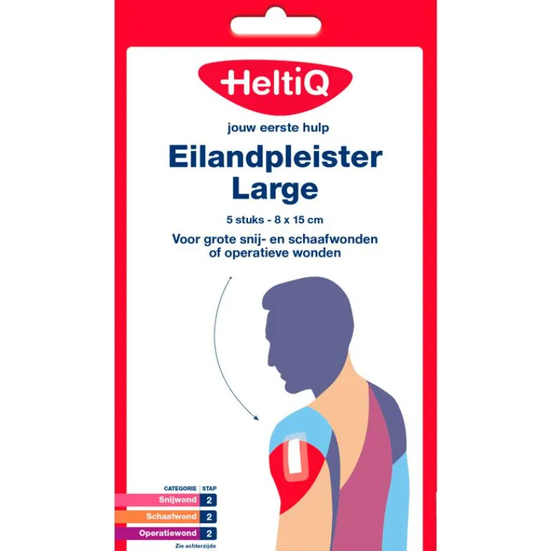 HeltiQ Eilandpleister large 8x15cm