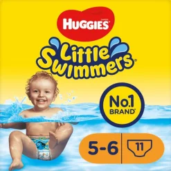 Hot Huggies Little Swimmers Zwemluiers - Maat 5-6 Medium (12 Tot 18 kg) 11 stuks