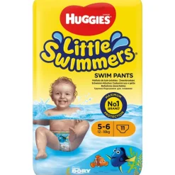 Hot Huggies Little Swimmers Zwemluiers - Maat 5-6 Medium (12 Tot 18 kg) 11 stuks