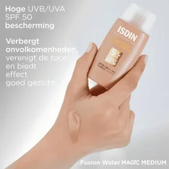 Hot ISDIN Fusion Water Color Zonnebrand Gezicht Medium SPF50 50 ML