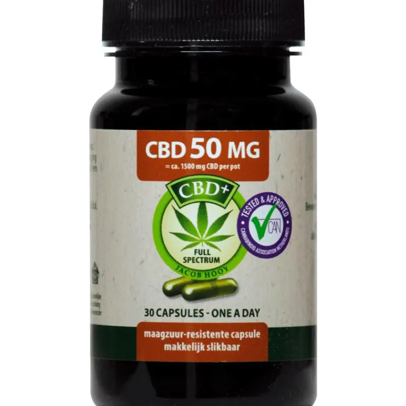 Jacob Hooy CBD Capsules 50 mg 30 stuks