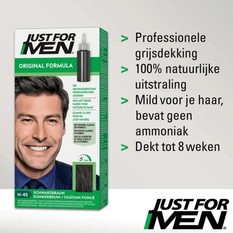 Discount Just For Men Original Formula Donkerbruin H45 H-45 Donkerbruin