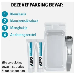 Outlet Just For Men Snor & Baard Zwart M55