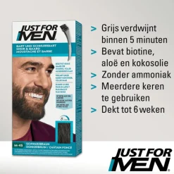 Sale Just For Men Snor & Baard Donkerbruin M45