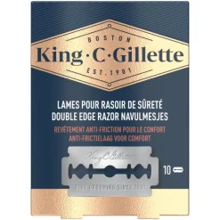 New King C Gillette King C. Gillette Double Edge Razor Navulmesjes 10 Stuks