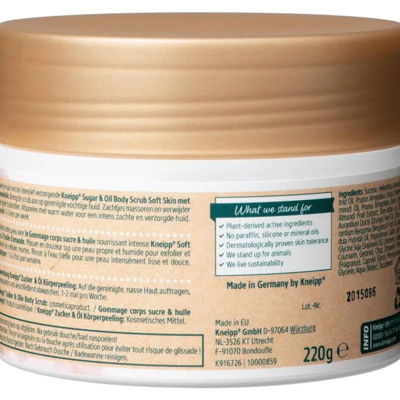 Clearance Kneipp Soft Skin Sugar & Oil Bodyscrub 220 GR