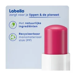 Best Labello Cherry Shine Lippenbalsem 24u Hydratatie Zachtrood 1 Stuk