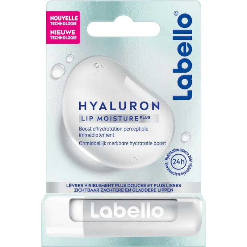 Labello Hyaluron Lip Moisture Plus Lippenbalsem 24u Hydratatie 1 Stuk