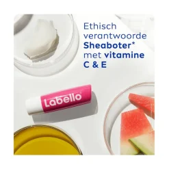 Sale Labello Watermelon Shine Lippenbalsem 24u Hydratatie Roze 1 Stuk