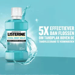 Hot Listerine Mondwater Cool Mint Milde Smaak 80 ML