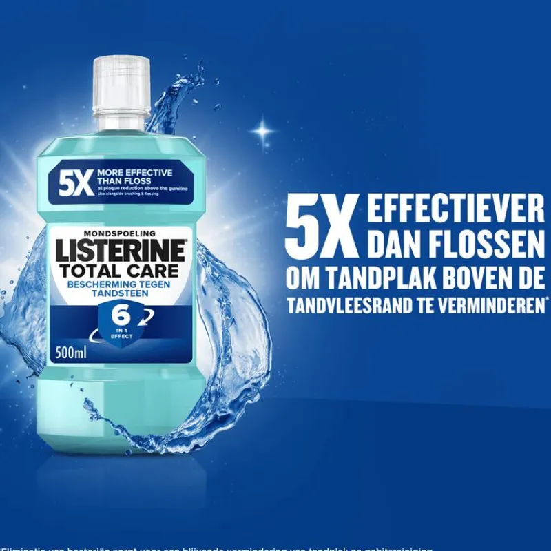 Best Listerine ® Total Care Bescherming Tegen Tandsteen Mondspoeling - 500ML
