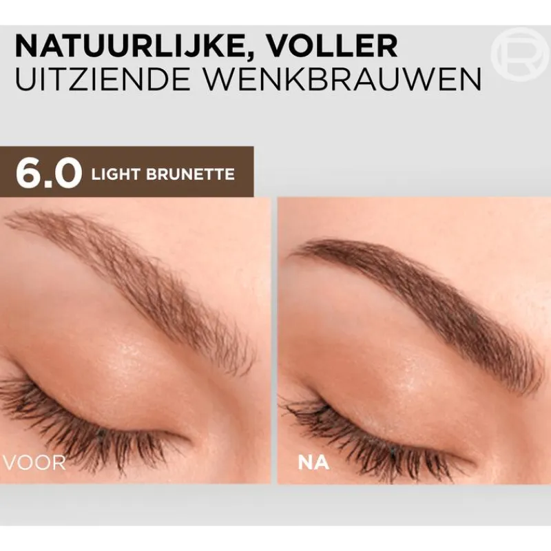 Outlet L'Oréal Paris Brow Color wenkbrauwverf 6.0 30ML Light Brunette