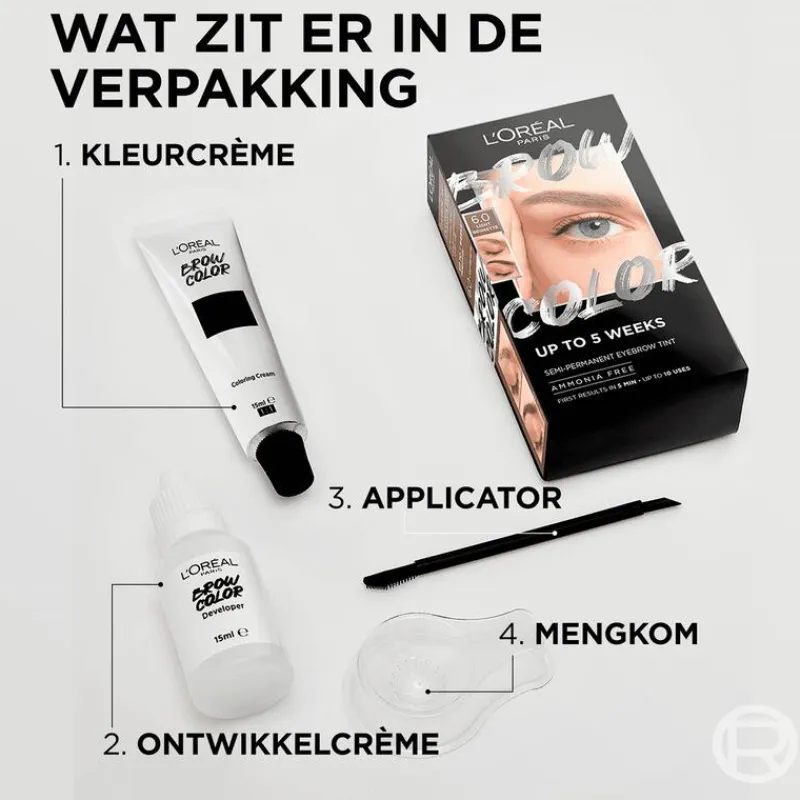 Hot L'Oréal Paris Brow Color wenkbrauwverf 5.0 30ML Brunette