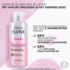 Best L'Oréal Paris Elvive Glycolic Hair Gloss 5 Minuten Lamellaire Verzorging 200 ML