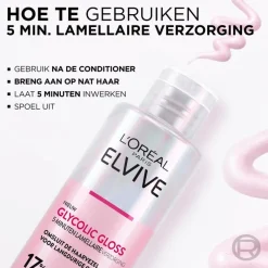 Best L'Oréal Paris Elvive Glycolic Hair Gloss 5 Minuten Lamellaire Verzorging 200 ML