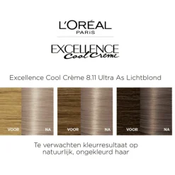 Best L'Oréal Paris Excellence Cool Creams Permanente Haarverf 8.11 Ultra Ash Lichtblond 8.11 - Ultra ash lichtblond