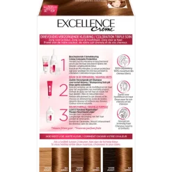 Sale L'Oréal Paris Excellence Crème Verzorgende Crèmekleuring 6.30 Donker Goudblond